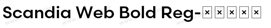Scandia Web Bold Reg字体转换